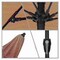 California Umbrella 7.5' Bronze Aluminum Market Patio Umbrella, Sunbrella Tuscan 194061336199 - alternate 2